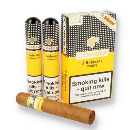 COHIBA ROBUSTOS A/TUBOS (PACK OF 3) ⋆ Buy Authentic Cuban Cigars & New ...