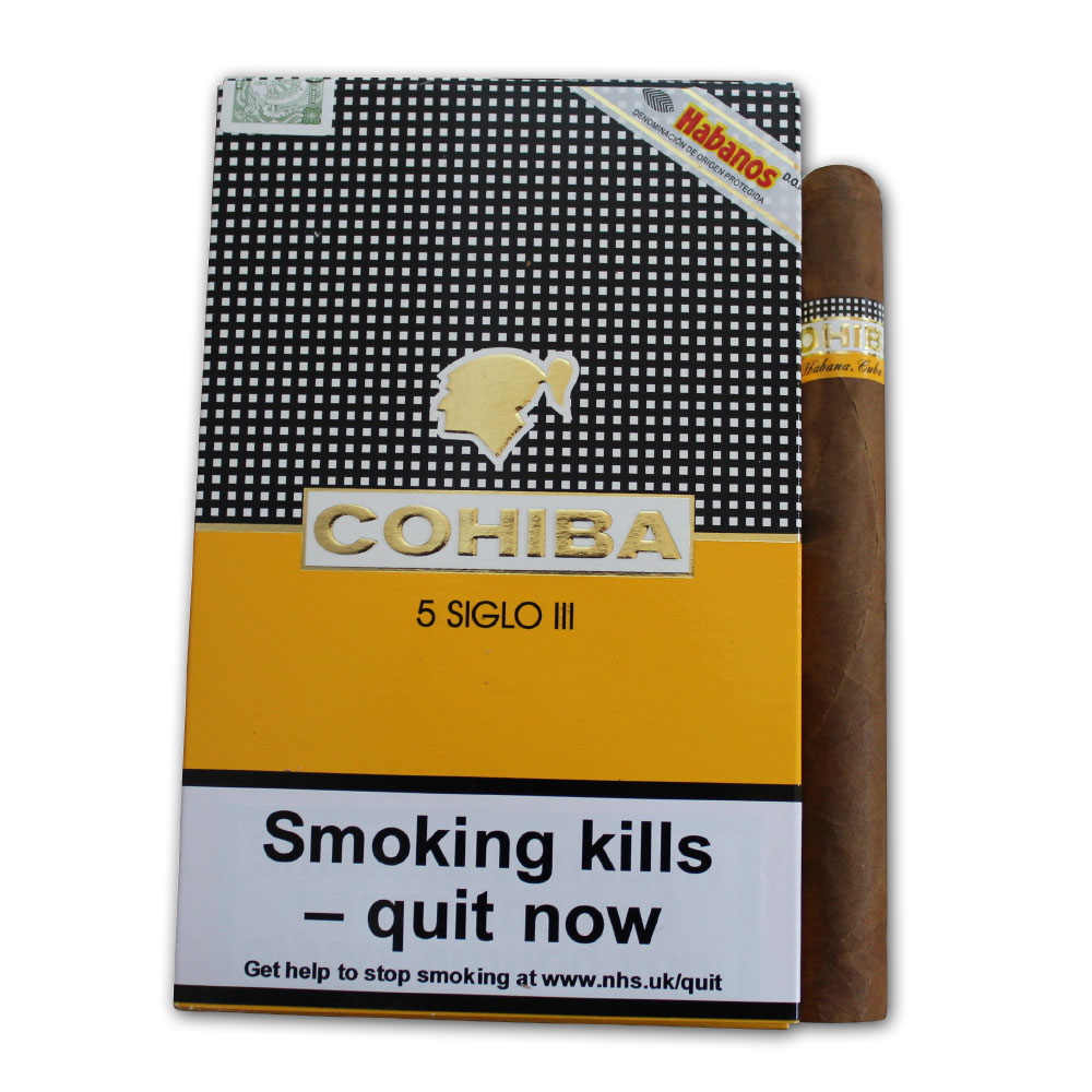 COHIBA SIGLO III (PACK OF 5) ⋆ Mail Order Authentic Cuban Cigars Online ...