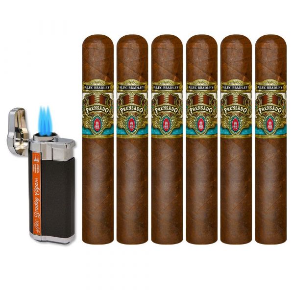 Alec Bradley Prensado Sampler With Torch Lighter ⋆ Mail order Cuban Cigars online from Switzerland