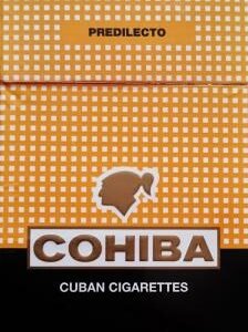 COHIBA PREDILECTO CIGARETTES (FILTER) (2 PACKS)