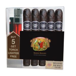 Romeo-Y-Julieta-1875-Reserve-Maduro-Robusto-With-Lighter-Maduro-Box-Of-5-300X300