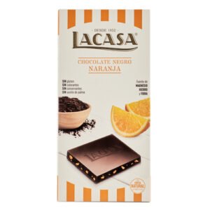 La Casa Chocolate Negro Naranja Bar (100g)